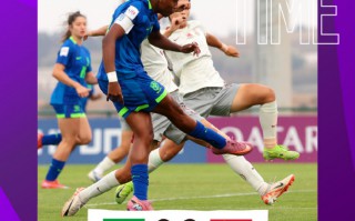 0-3不敵巴西，中國隊 無緣U17 女足 世界杯 8強