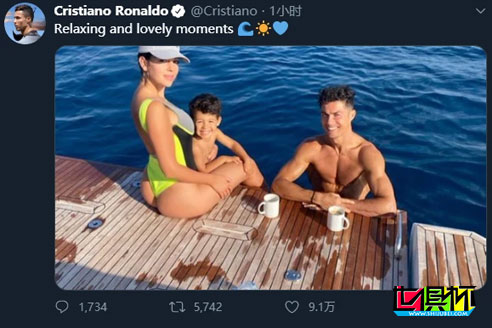 C羅在個人社交平臺分享度假照片，女友身材讓人羨慕-第1張圖片-世俱杯