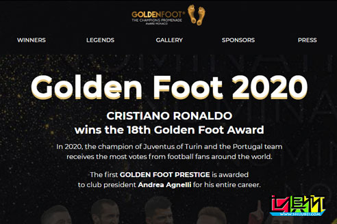金足獎官方消息：C羅榮獲2020年金足獎的殊榮-第1張圖片-世俱杯