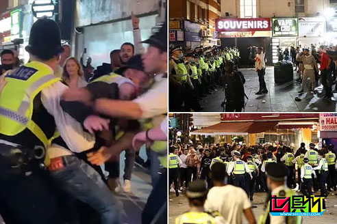 英媒報道：英格蘭闖進4強后，在萊斯特廣場上球迷引發騷亂-第1張圖片-世俱杯